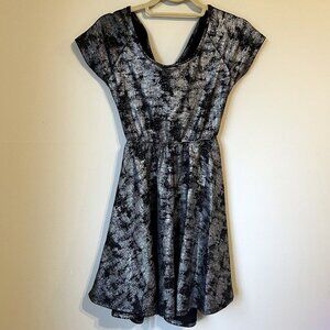 Rolla Coster Gold and Black Metallic Mini Dress Women's Size S